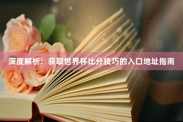 深度解析:获取世界杯比分技巧的入口地址指南